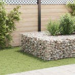 vidaXL Gabion plantenbak verhoogd kubus 60x60x60 cm, Verzenden, Nieuw, Metaal, 60 tot 100 cm