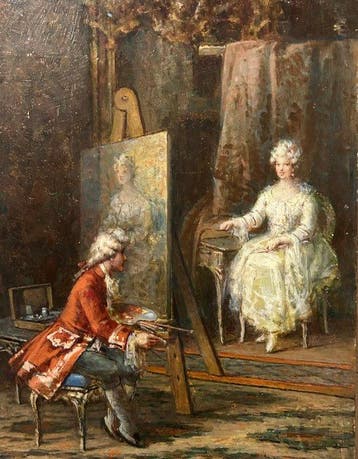 Nazzareno Sidoli (1879–1969) - Nello Studio del Pittore
