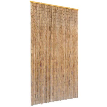 vidaXL Vliegengordijn 100x200 cm bamboe, Verzenden, Nieuw, Bruin