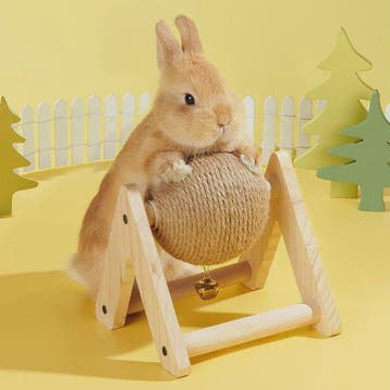 Interactieve Sisal Hemp Krab- en Speelbal voor Konijnen, Verzenden, Nieuw