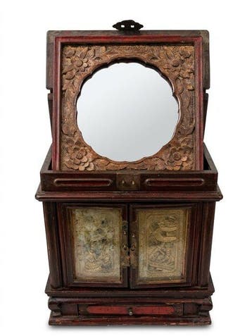 Reisset met toiletartikelen - Hout
