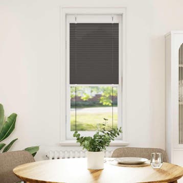 vidaXL Plissé rolgordijn 45x150 cm stofbreedte 44,4 cm, Verzenden, Nieuw, Zwart