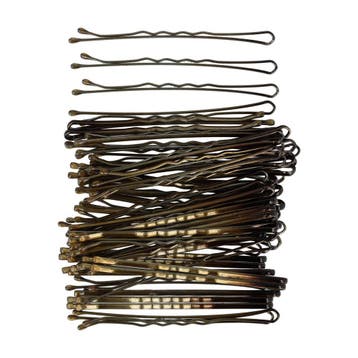 Haarspeld schuifspeldjes6cm  - Basic - Bruin - Set van 100, Sieraden, Tassen en Uiterlijk, Nieuw