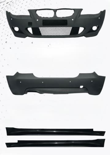 BMW E60 07–10 M-Tech bodykit – PDC + dubbel uitlaat, Nieuw, Voor, BMW, Bumper