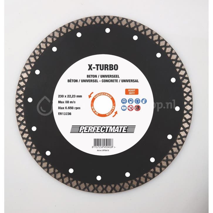 Perfectmate X-Turbo Diamantzaagblad 300mm, Doe-het-zelf en Verbouw, Betonmolens, Verzenden