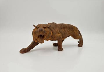sculptuur, Tijger - 12.5 cm - IJzer