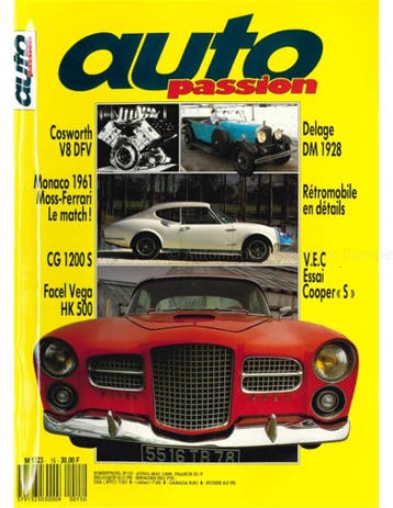 1988 AUTO PASSION TIJDSCHRIFT 15 FRANS, Nieuw, Author