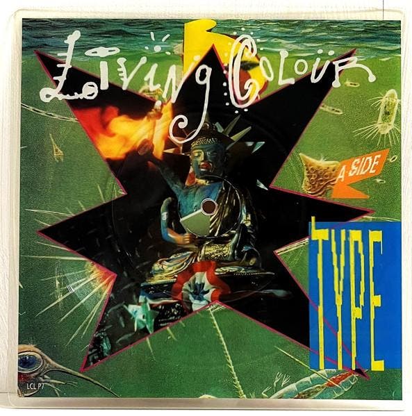 vinyl picture / shape - Living Colour - Type, Cd's en Dvd's, Vinyl | Rock, Zo goed als nieuw, Verzenden
