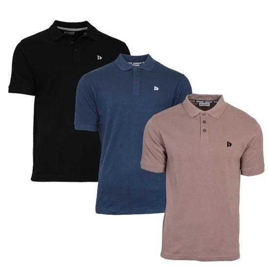 Donnay Donnay Heren - 3-Pack - Polo shirt Noah - Zwart /, Kleding | Heren, Polo's, Nieuw, Verzenden