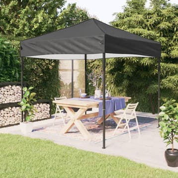 vidaXL Partytent inklapbaar 2x2 m antracietkleurig, Verzenden, Nieuw, Partytent