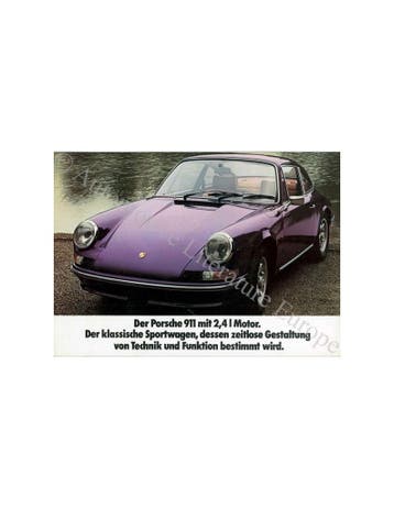 1973 PORSCHE 911 BROCHURE DUITS, Nieuw, Porsche, Author