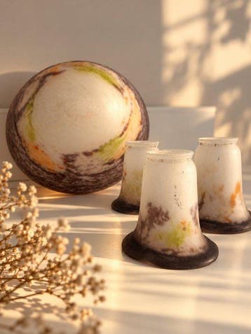 noverdy - jean noverdy - Plafondlamp (4) - noverdy - Opaline