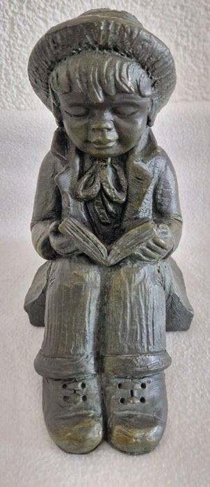 Mat Wanders 1933-1991 - Figuur - Lesende Kind - Albast