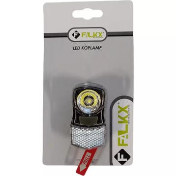 Falkx Koplamp fiets - LED verlichting - Zwart - Inclusief..., Ophalen of Verzenden, Nieuw