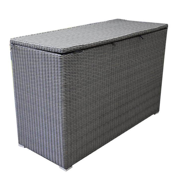 Kussenbox groot 167x70xH106 cm antraciet, Tuin en Terras, Tuinsets en Loungesets, Nieuw, Wicker, Ophalen of Verzenden