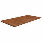 vidaXL Wastafelblad 100x50x1,5cm behandeld massief hout, Verzenden, Nieuw, Bruin