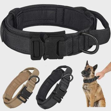 Tactische Hondenhalsband - Verstelbaar Militair Nylon Halsba, Dieren en Toebehoren, Verzenden, Nieuw