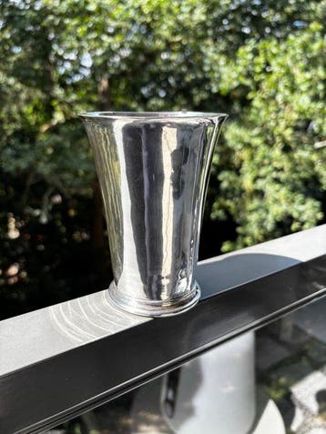 Beker - Zilver - Zilveren wijnbeker, Antiek en Kunst