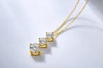 Halsketting - 14 karaat Geel goud - 3.55ct. tw. Diamant, Nieuw