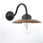 Solingen Stallamp Zwart Brons Buitenverlichting, Tuin en Terras, Verzenden, Wandlamp, 50 tot 250 watt, Nieuw