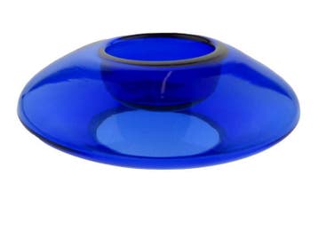 Waxinelicht houder van glas, Verzenden, Gebruikt