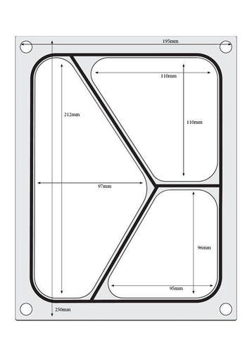 Traysealer Matrix, Hendi, Driedelige Container 227x178 Mm, Ophalen of Verzenden, Nieuw in verpakking