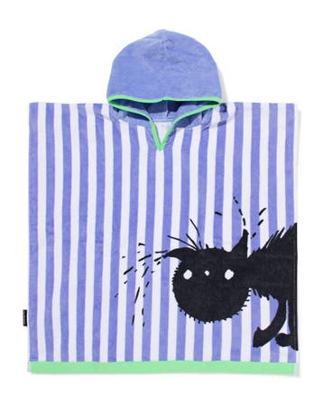 HEMA Siepie kinder strandponcho 60x60cm velours, Verzenden, Nieuw