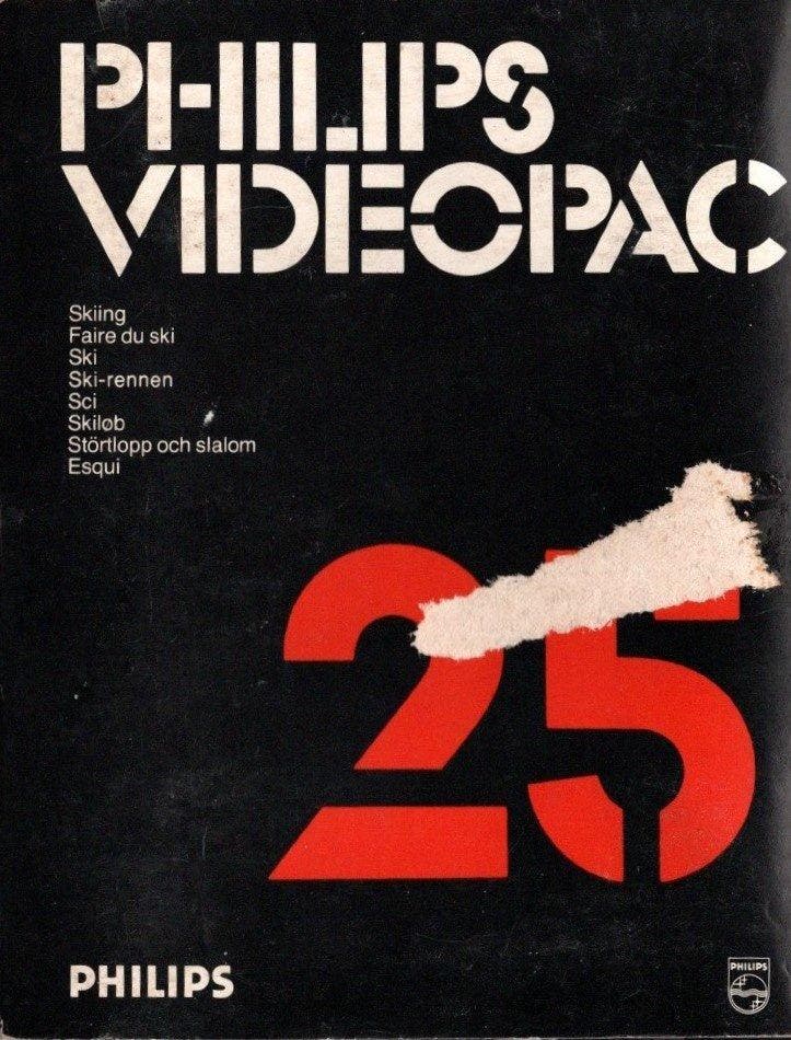 Philips Videopac 25 Skiing (In doos), Spelcomputers en Games, Games | Overige, Zo goed als nieuw, Verzenden