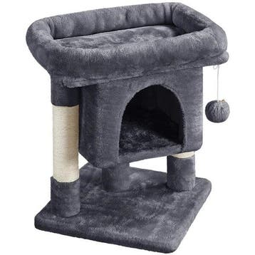 2dekans | Yaheetech Kattenkrabpaal 60x40x40 cm - Donkergrijs, Ophalen of Verzenden, Zo goed als nieuw