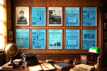 Lotto di 10 numeri originali de “L’Illustrazione Italiana” –