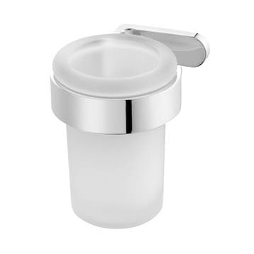 Natura Bekerhouder Met Mat Glazen Beker Messing Chroom 7 Cm, Ophalen of Verzenden, Nieuw