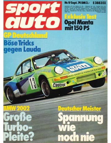1974 SPORT AUTO MAGAZINE 09 DUITS, Nieuw, Author
