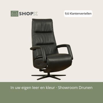 Leren sta-op-stoel Calm - Massif Nero (zwart) - extra large, Huis en Inrichting, Bohemian, Industrieel, Modern, Scandinavisch