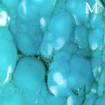 Levendige botryoïdaal chrysocolla met betoverende gepolijste