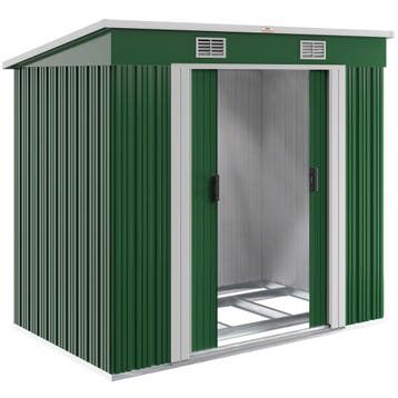 Tuinhuis Groen Metaal 200x125x180cm (Voor in Huis), Verzenden, Nieuw
