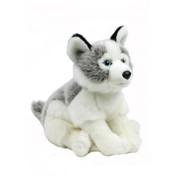 WNF husky knuffel - pluche - 38 cm - hond, Verzenden, Nieuw