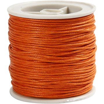 Katoenkoord, dikte 1 mm, oranje, 40 m/ 1 rol, Hobby en Vrije tijd, Kralen en Sieraden maken, Nieuw
