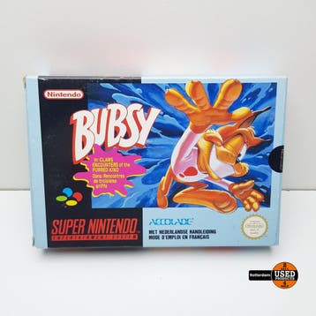 Bubsy Super Nintendo SNES, Spelcomputers en Games, Verzenden, Gebruikt