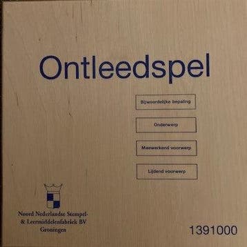 Ontleedspel, Boeken, Verzenden, Nieuw