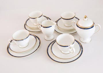 Wedgwood - Theeservies (14) - Cantata - Beenderporselein,