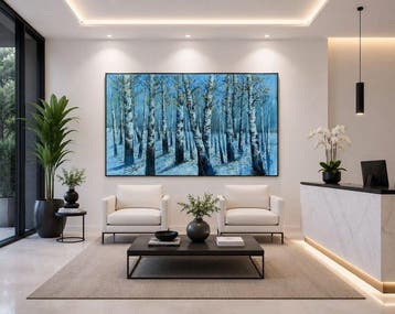 Roy Vidal 80 x 120 cm - Silencio entre Abedules