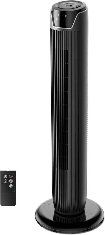 Midea Torenventilator Zwart | Als nieuw, 62% korting, Witgoed en Apparatuur, Ophalen of Verzenden, Ventilator met afstandsbediening