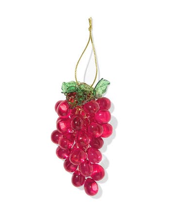 HEMA Kersthanger 11cm plastic druiven laag geprijsd, Verzenden, Nieuw