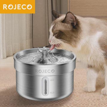 ROJECO Roestvrijstalen Drinkfontein voor Huisdieren | Automa, Dieren en Toebehoren, Verzenden, Nieuw