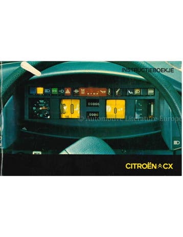 1976 CITROEN CX INSTRUCTIEBOEKJE NEDERLANDS