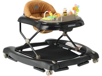 Deryan Luxe 4-in-1 Loopstoel - Schommelfunctie - Opvouwbaar, Verzenden, Nieuw