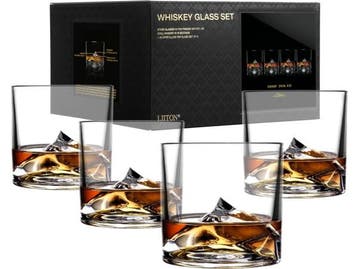 Veiling - LIITON Everest Whiskyglazen, 4-delig, Verzamelen, Nieuw