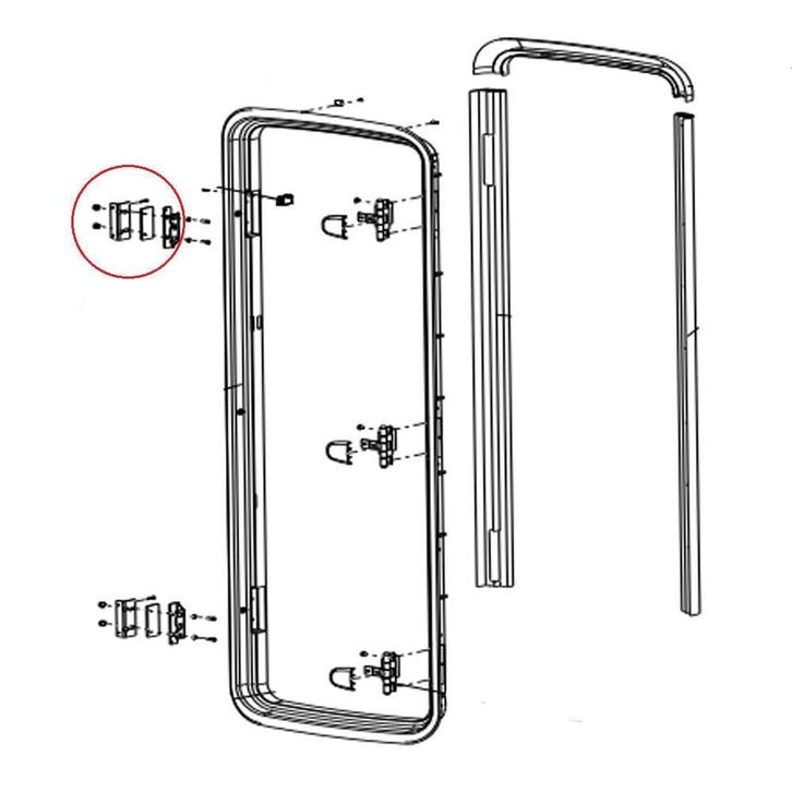 Dometic CaraD-R Deurslot, Caravans en Kamperen, Camper-accessoires, Nieuw, Ophalen of Verzenden