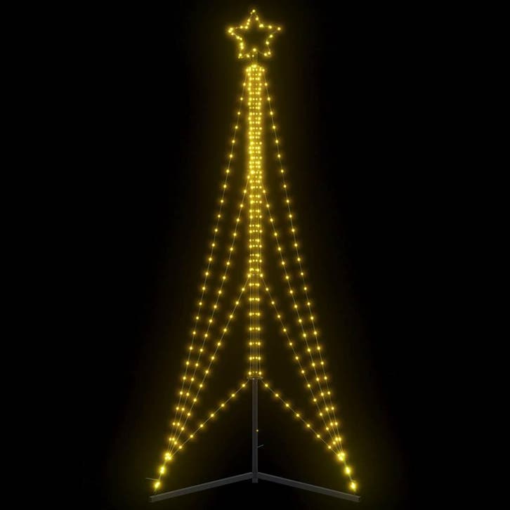 vidaXL LED-kerstboom 483 LEDs warm wit 240 cm, Diversen, Kerst, Nieuw, Verzenden