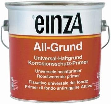 einzA All-Grund - Roodbruin - 2,5 liter (Grondverf - Primer), Bruin, Nieuw, Ophalen of Verzenden, Verf